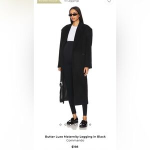 Commando Black Butter Luxe Maternity Leggings
